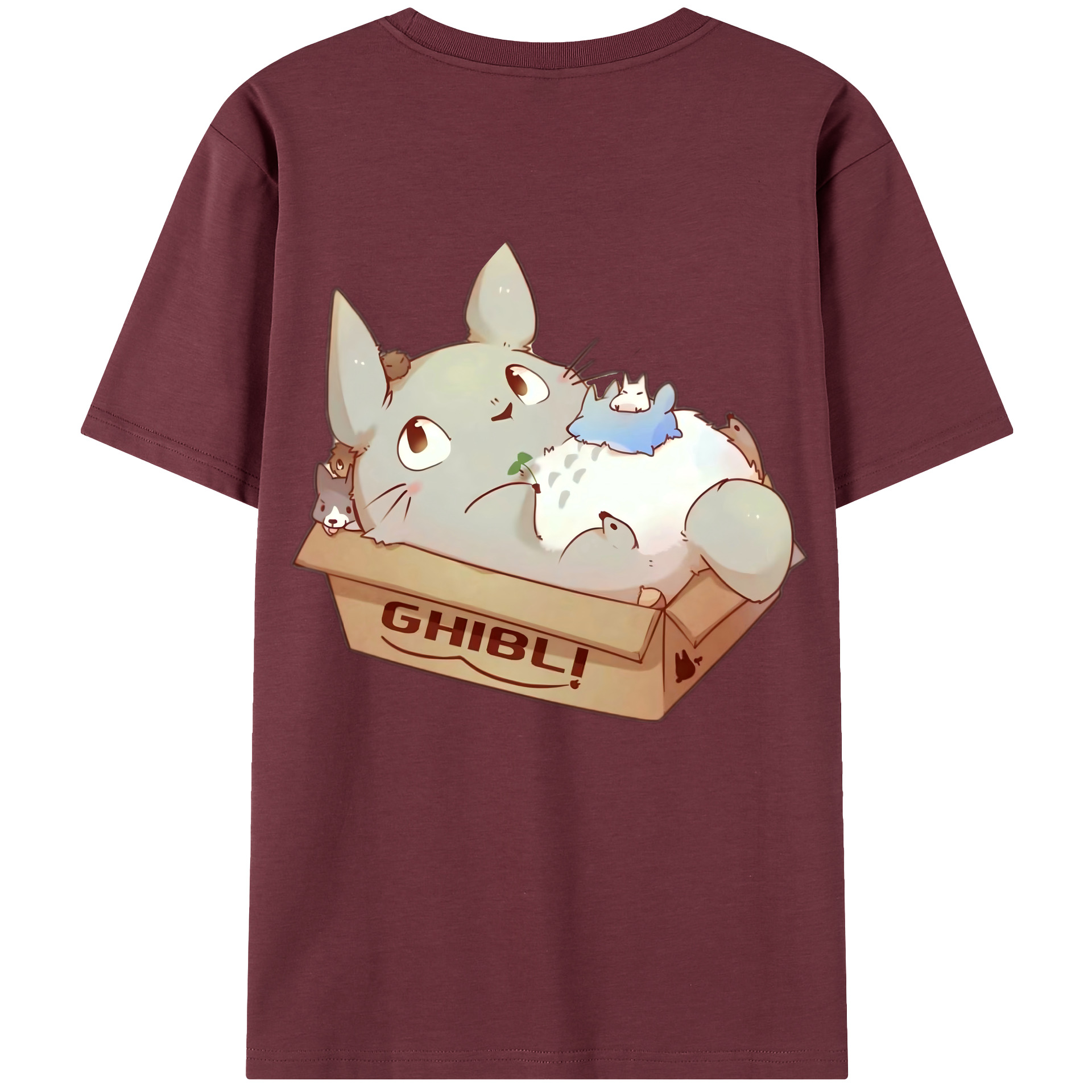 （画像用） となりのトトロ 草壁メイ 草壁サツキ My Neighbor Totoro Satsuki Kusakabe Mei Kusakabe 綿100％半袖Tシャツ（背面プリント）